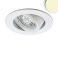 LED Einbauleuchte Slim68 Alu weiß, rund, 9W, warmweiß, DALI dimmbar