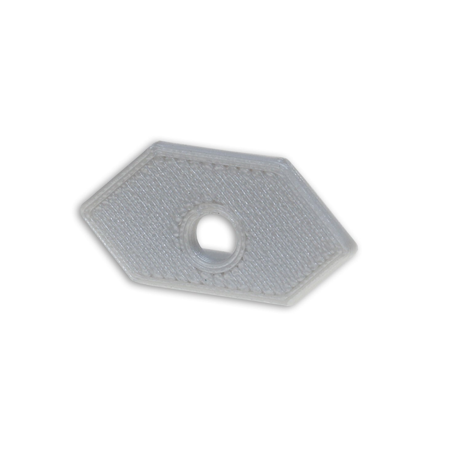 Endkappe E205 für LED Fliesenprofil Ausseneck, mit Kabeldurchführung, 1STK