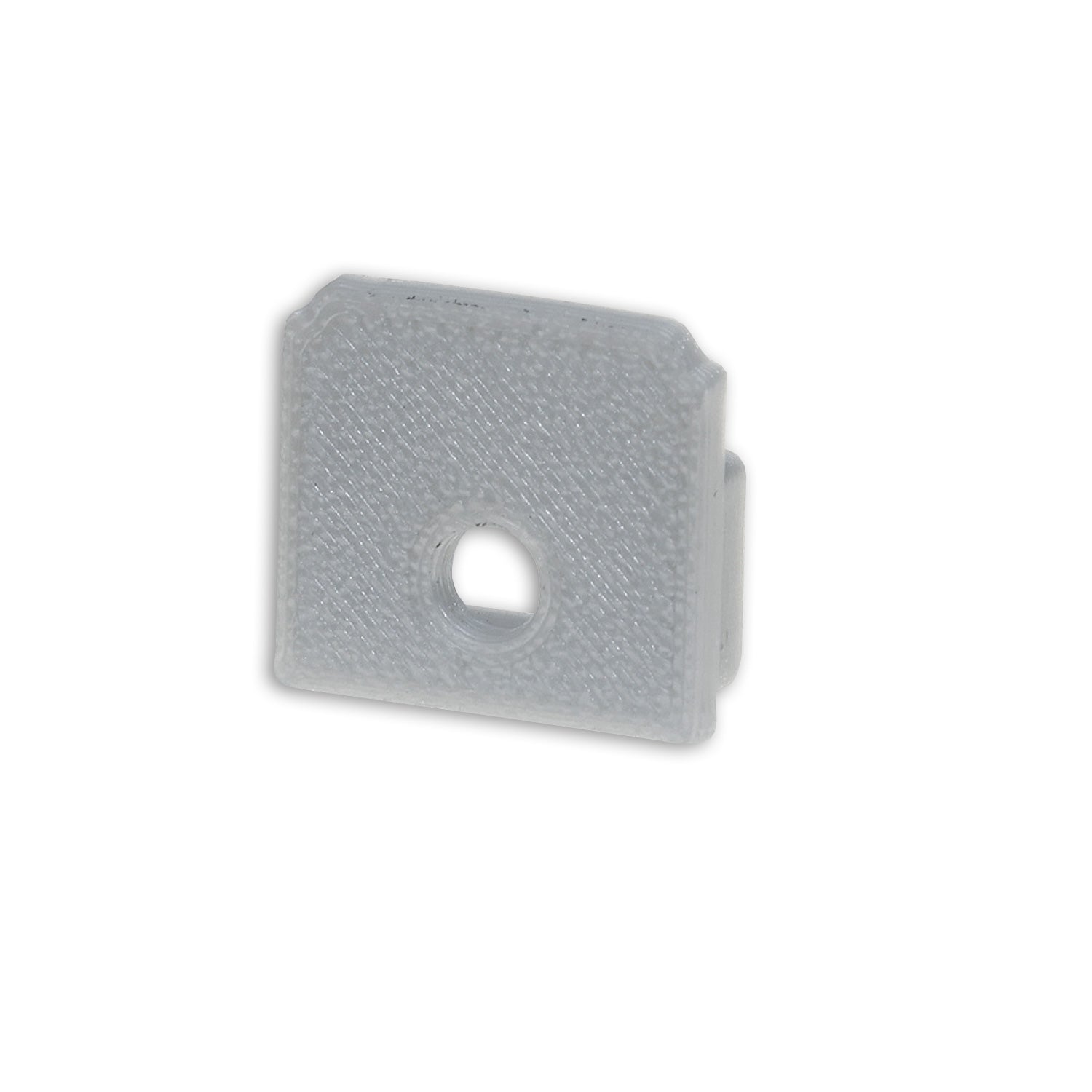 Endkappe E211 für LED Trockenbauprofil Abschluss, mit Kabeldurchführung, 1STK