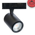3-Phasen Schienenstrahler fokussierbar, 34W, 20°-70°, schwarz matt, Meat 1900K