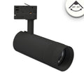 3-Phasen Schienenstrahler fokussierbar, 24W, 20°-55°, schwarz matt, 4000K