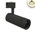 3-Phasen Schienenstrahler fokussierbar, 24W, 20°-55°, schwarz matt, 3000K
