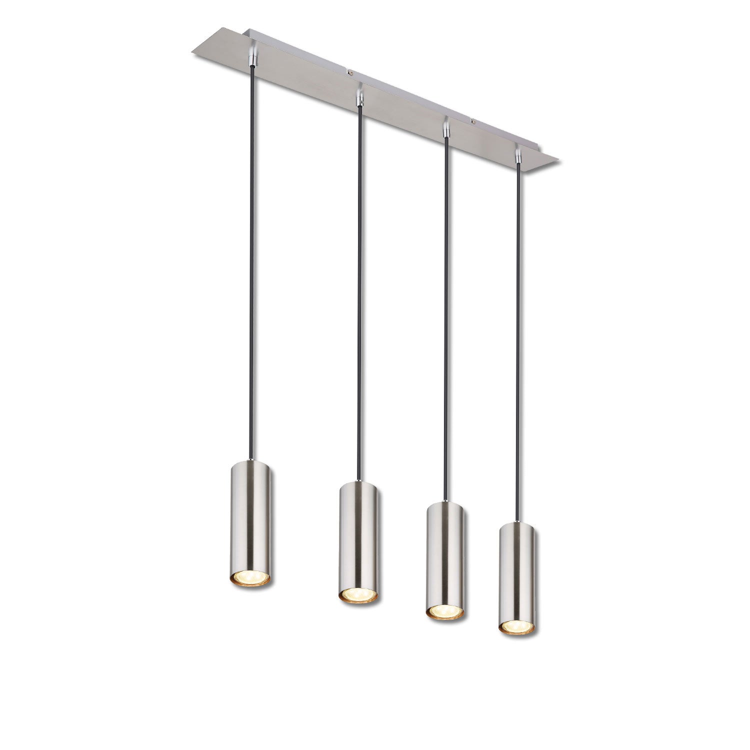 Hängeleuchte nickel matt, 4xGU10 Fassung, exkl. Leuchtmittel