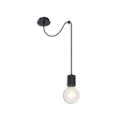 Hängeleuchte Metall schwarz, 120cm Kabel, 1xE27 Fassung, exkl. Leuchtmittel