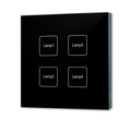 DALI 4 Adressen Einbau-Touch Master-Dimmer, schwarz, Versorgung via DALI-Bus Spannung