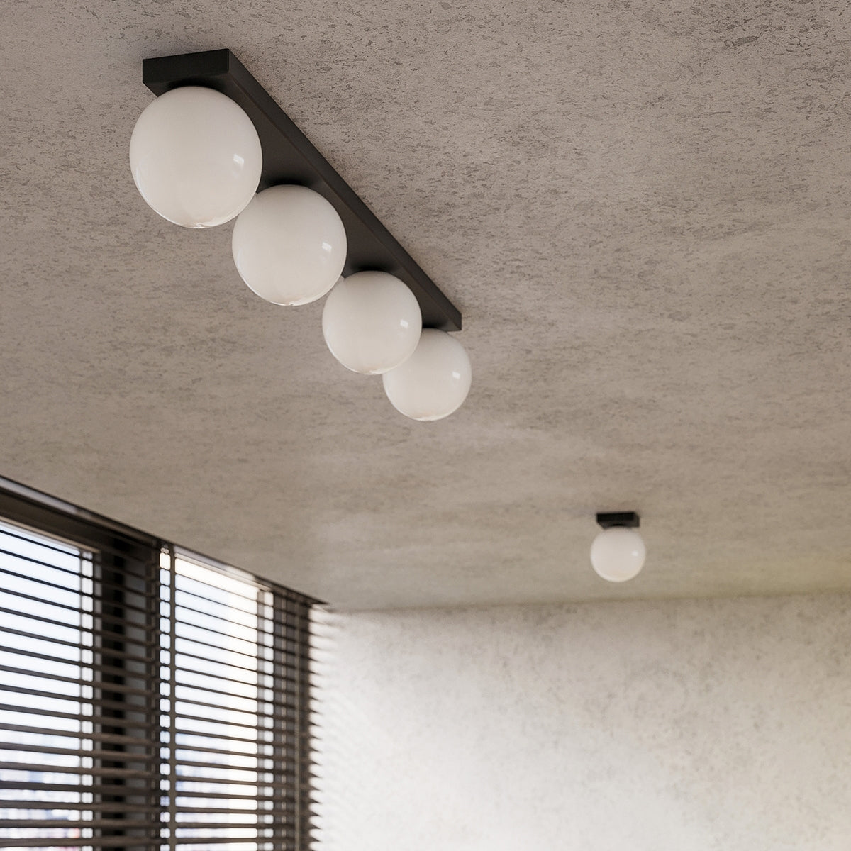 Deckenleuchte YOLI 1 schwarz Sollux Lighting