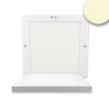 Deckenlampe Slim eckig weiß, 220x220mm, mit PIR-Bewegungssensor, 18W, Trafo integriert, warmweiß