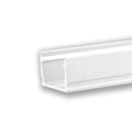 LED Aufbauprofil SURF10 Aluminium weiß RAL 9010, 200cm