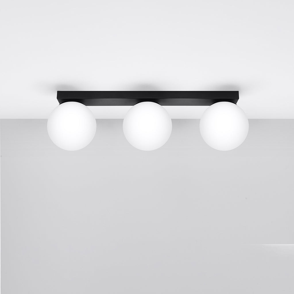 Deckenleuchte YOLI 3 schwarz Sollux Lighting