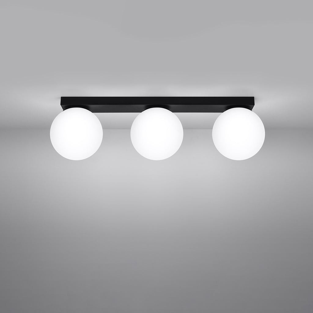 Deckenleuchte YOLI 3 schwarz Sollux Lighting
