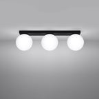 Deckenleuchte YOLI 3 schwarz Sollux Lighting