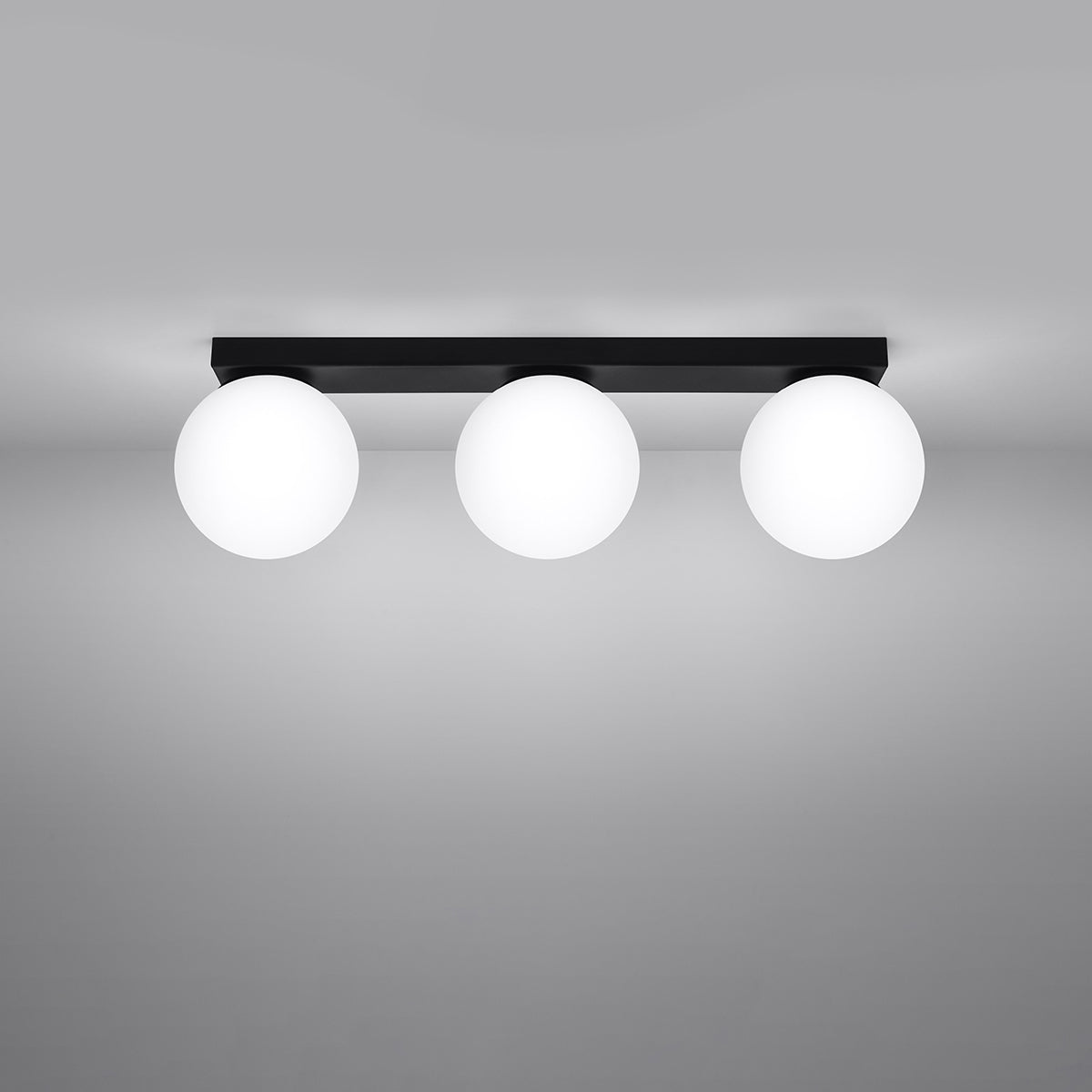 Deckenleuchte YOLI 3 schwarz Sollux Lighting