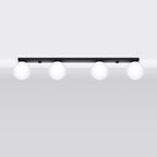 Deckenleuchte YOLI 4 schwarz Sollux Lighting