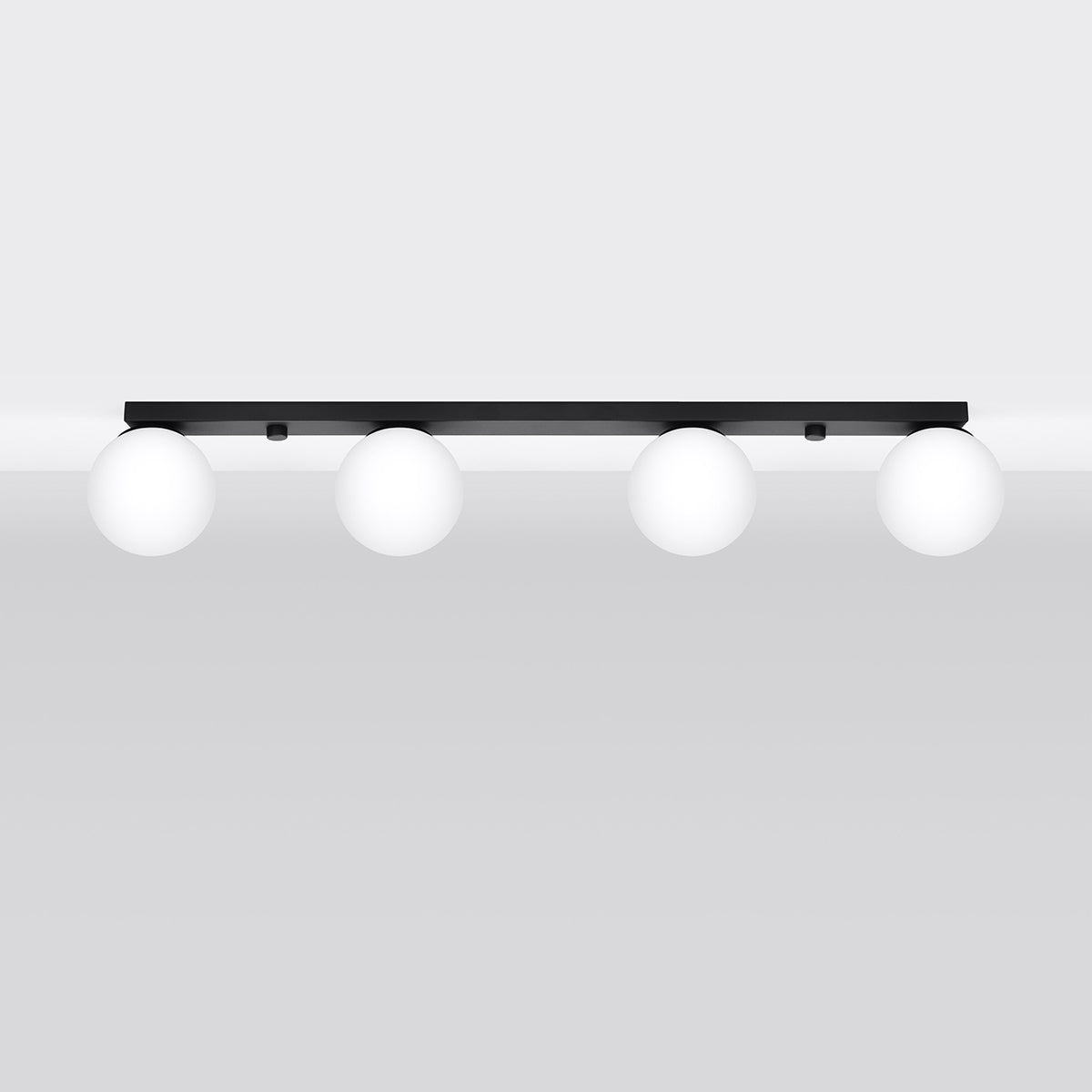 Deckenleuchte YOLI 4 schwarz Sollux Lighting