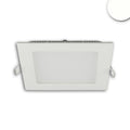 LED Downlight, 9W, eckig, ultraflach, blendungsreduziert, weiß, neutralweiß, dimmbar CRI90