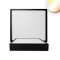 LED Deckenleuchte PRO schwarz, 24W, eckig, 225x225mm, ColorSwitch 2700|3000|4000K, dimmbar