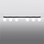 Deckenleuchte YOLI 6 schwarz Sollux Lighting