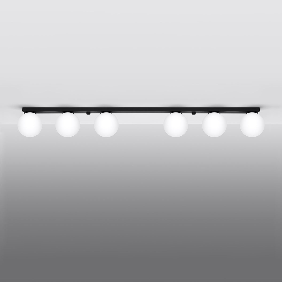 Deckenleuchte YOLI 6 schwarz Sollux Lighting