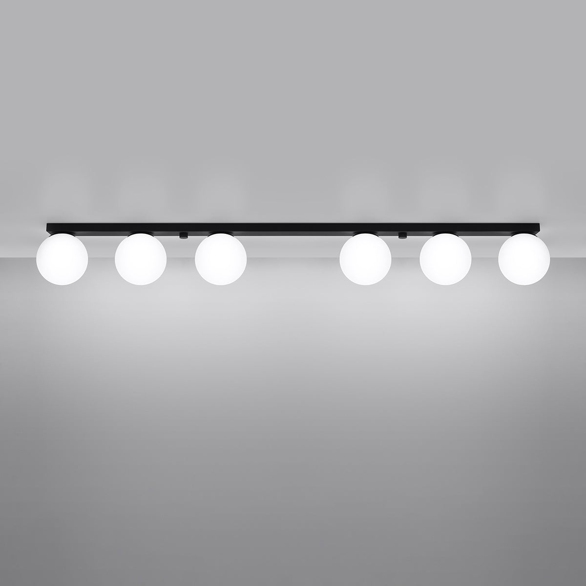 Deckenleuchte YOLI 6 schwarz Sollux Lighting