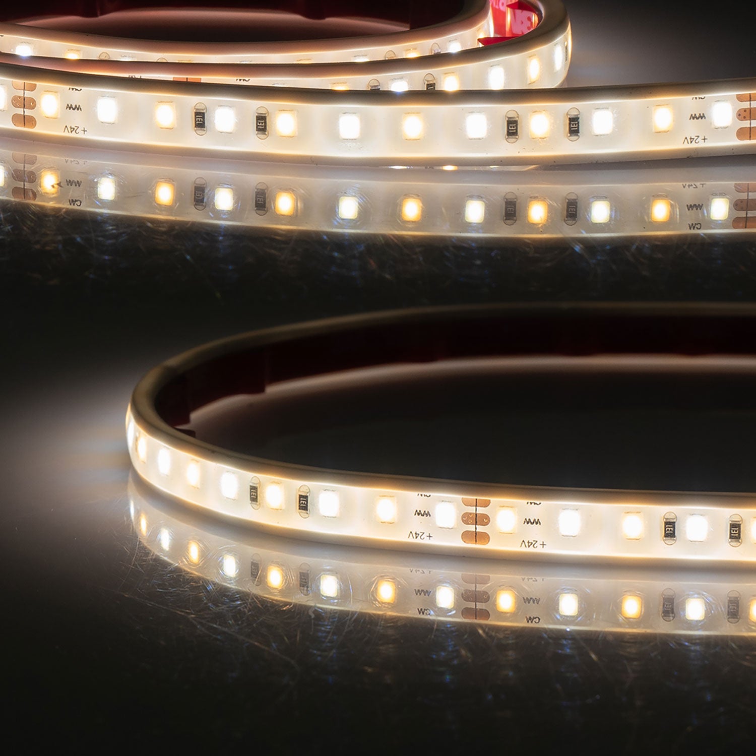 LED AQUA927/960 PU Linear CCT Flexband, 24V DC, 7W ww + 7 W kw, IP68, 5m Rolle, 120 LED/m
