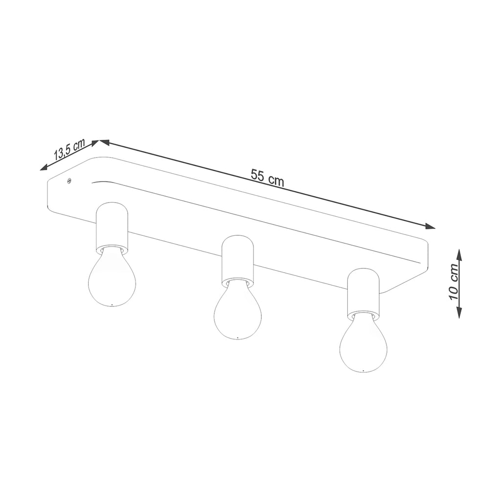 Deckenleuchte TAVO 3 Sollux Lighting