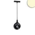 Track48 Hängeleuchte Ball Fokus schwarz, 12W, 60°, 48V DC, 3000K, CRI90, DALI dimmbar