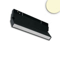 Track48 Linear-Schienenstrahler 22cm schwarz, 12W, 120°, UGR<19, 48V DC, 3000K, CRI90, DALI dimmbar