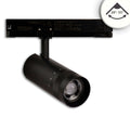 3-Phasen Schienenstrahler fokussierbar, 24W, 20°-55°, schwarz matt, 4000K, DALI dimmbar