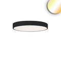 LED Deckenleuchte UGR<19 2H, schwarz, 20W|30W, IP42, DN400, ColorSwitch 2700|3000|4000K, dimmbar