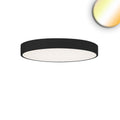 LED Deckenleuchte UGR<19 2H, schwarz, 40W|50W, IP42, DN600, ColorSwitch 2700|3000|4000K, dimmbar