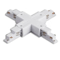 3-Phasen DALI X-Verbinder für Aufbauschiene, weiß