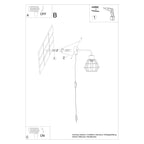 Wandleuchte SUBA schwarz Sollux Lighting