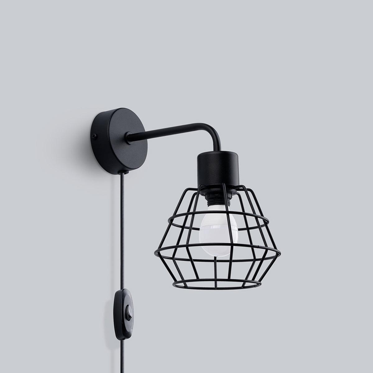 Wandleuchte SUBA schwarz Sollux Lighting