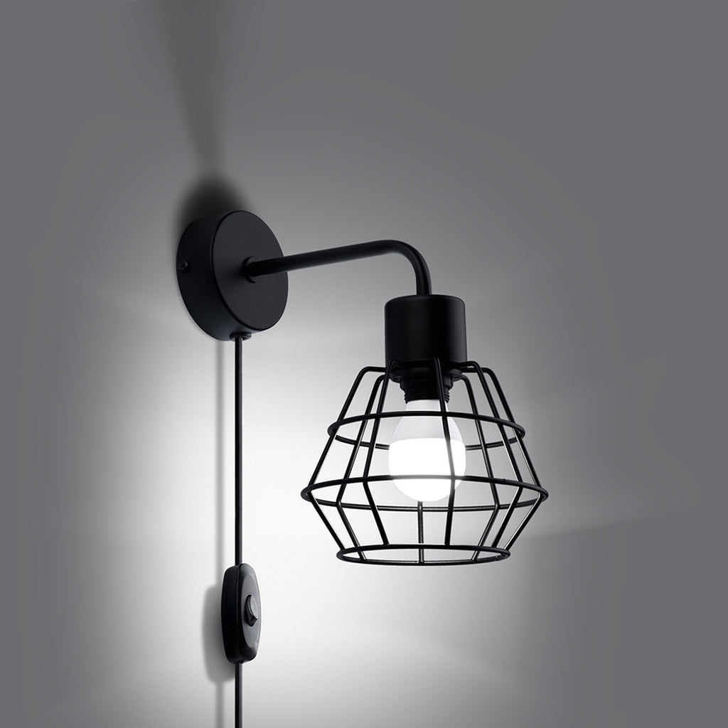 Wandleuchte SUBA schwarz Sollux Lighting