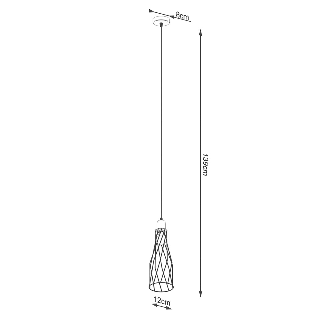 Pendelleuchten SUBA 1 schwarz Sollux Lighting