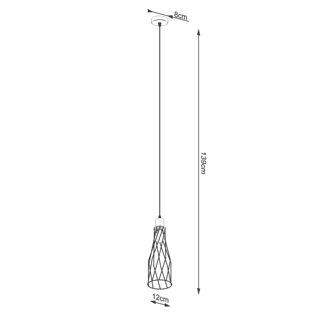 Pendelleuchten SUBA 1 schwarz Sollux Lighting