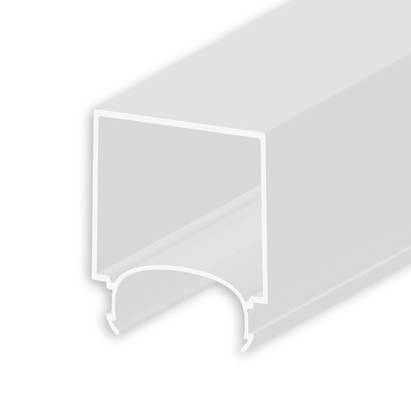 Abdeckung COVER63 opal+, U-Form für Profil LAMP30 V1+V2, 200cm