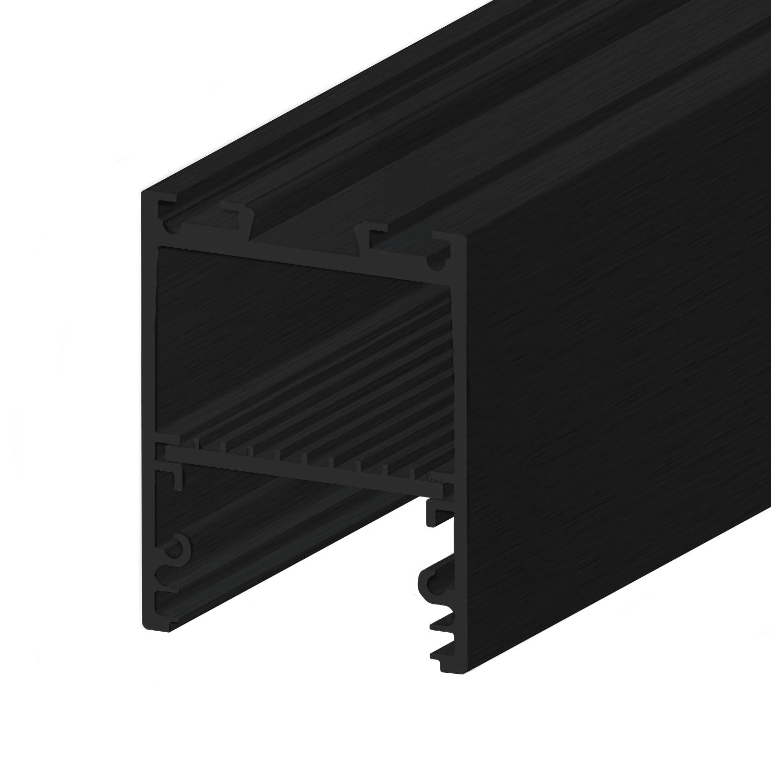 LED Leuchtenprofil LAMP30 V2 Aluminium schwarz RAL 9005, 300cm