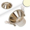 LED Einbaustrahler BACK60, nickel geb., rund, 5W, CRI90, 3000K, rückversetzt, UGR<12, dimmbar