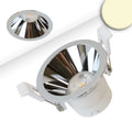LED Einbaustrahler BACK60, alu glänzend, rund, 5W, CRI90, 2700K, rückversetzt, UGR<12, dimmbar