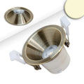 LED Einbaustrahler BACK60, messing geb., rund, 5W, CRI90, 2700K, rückversetzt, UGR<12, dimmbar