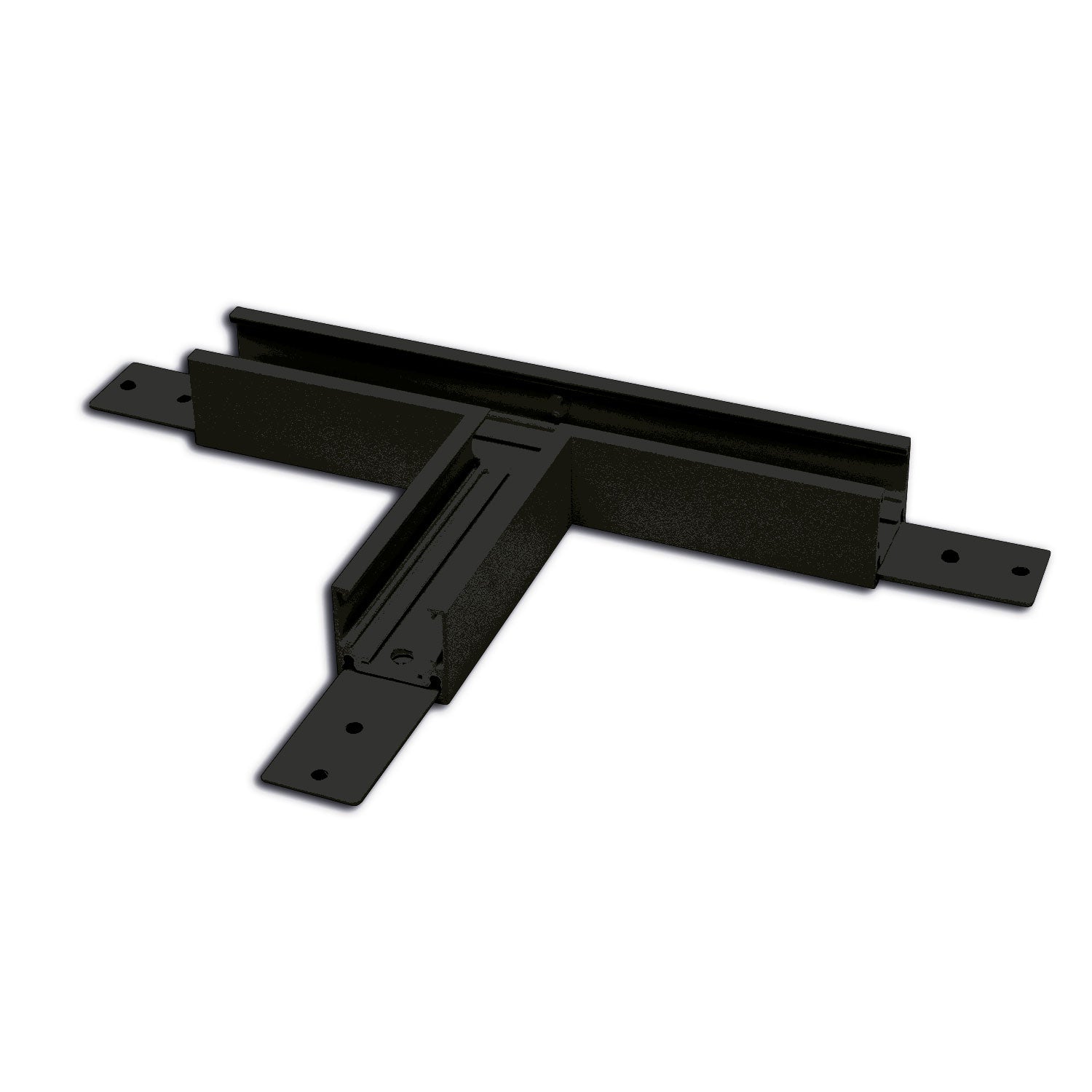 Track48 T-Schiene horizontal für Aufbauschiene flat, schwarz, nicht stromführend
