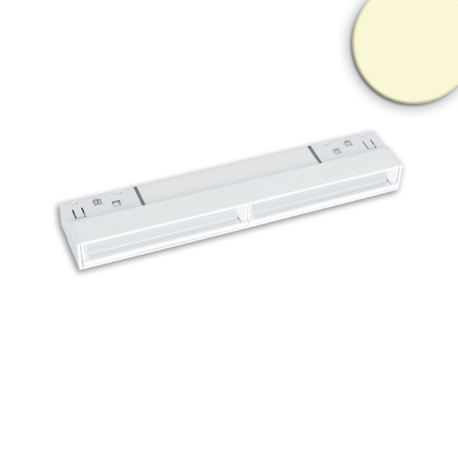 Track48 Wallwasher 22cm weiß, 12W, 100° asymetrisch, 48V DC, 3000K, CRI90, Line+, DALI dimmbar