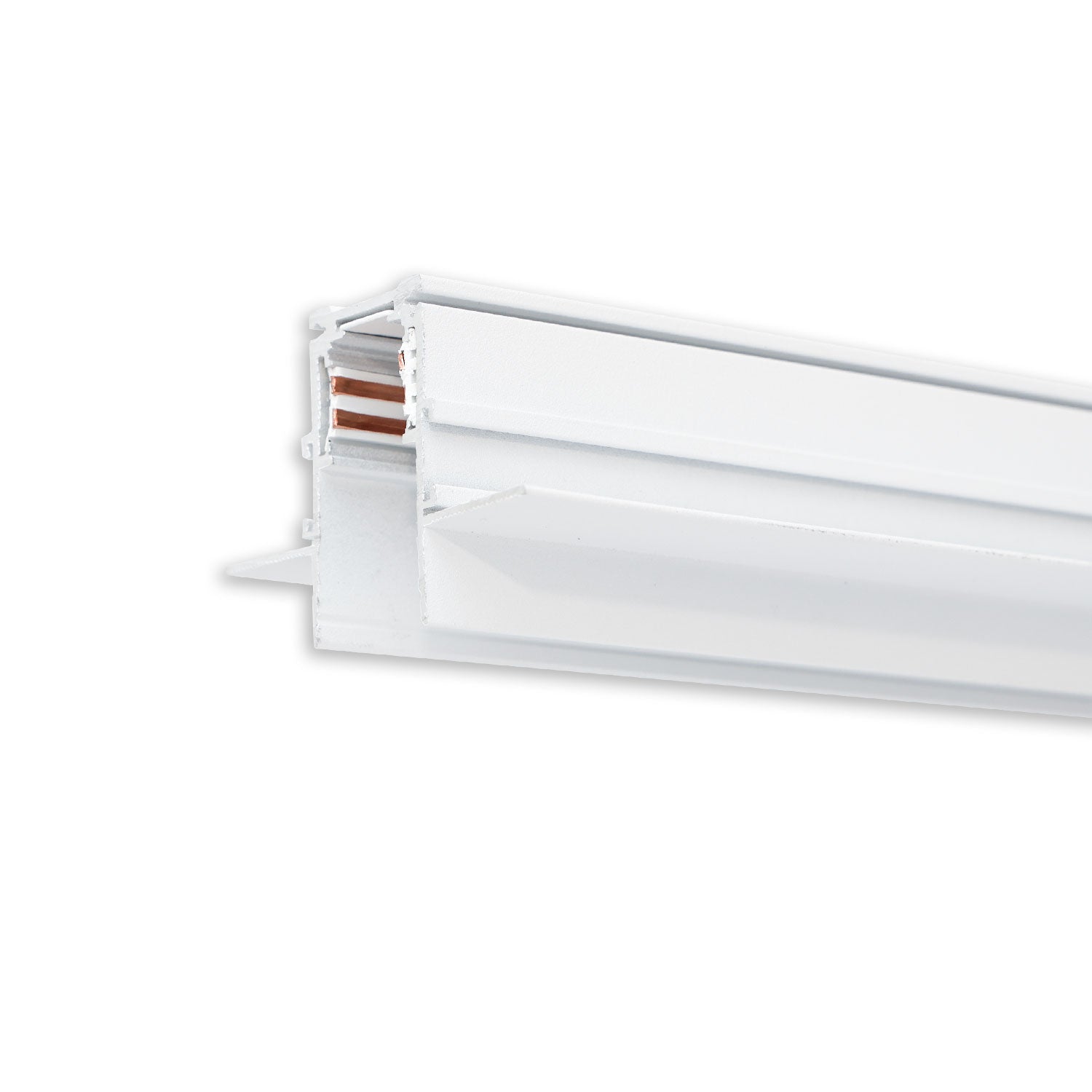 Track48 Trockenbauschiene, weiß, 200cm, 4-polig, inkl. Endkappen und Schutzcover