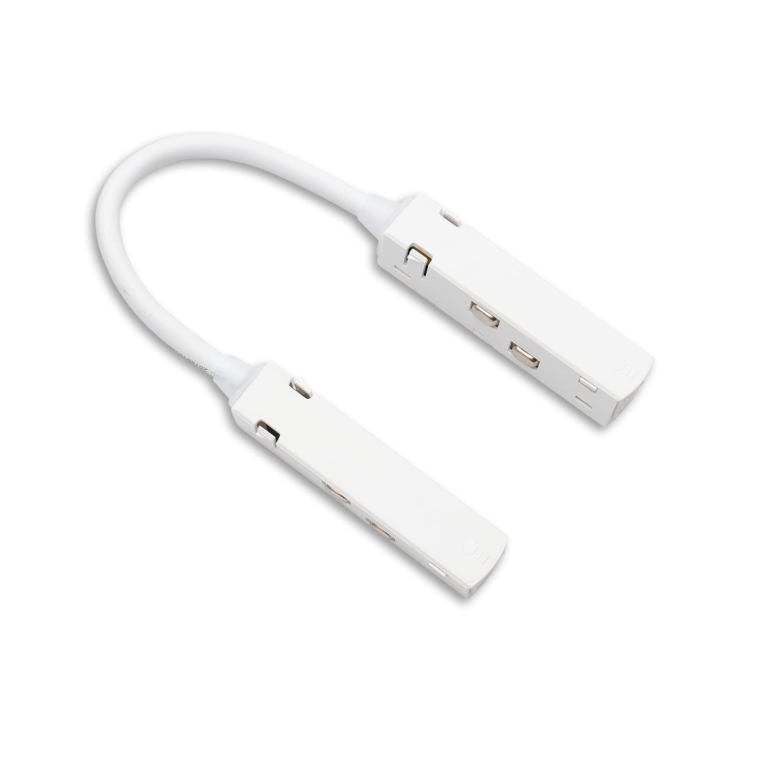 Track48 Linear-Verbinder flexibel, 180° biegbar, stromführend, weiß, max. 6A, 4-polig