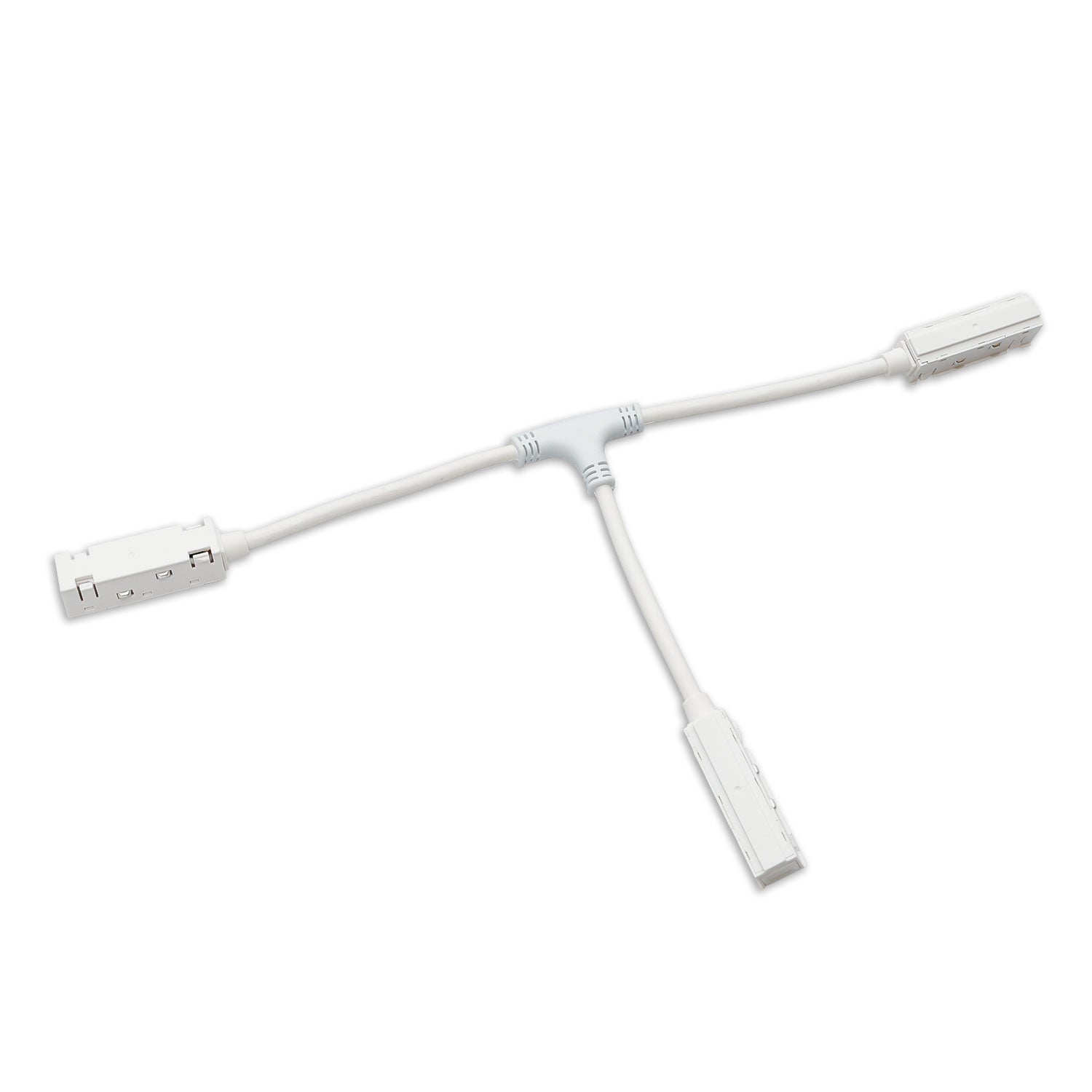 Track48 T-Verbinder, flexibel, weiß, stromführend, max. 6A, 4-polig