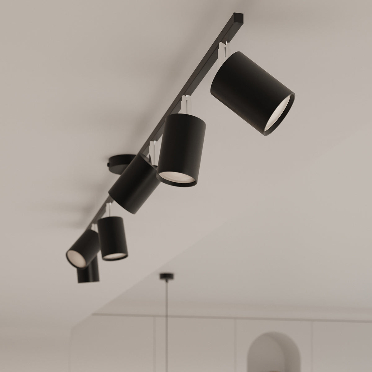 Deckenleuchte - Spot - Strahler LEMMI 4L schwarz Sollux Lighting