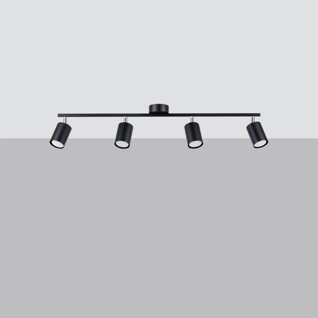 Deckenleuchte - Spot - Strahler LEMMI 4L schwarz Sollux Lighting