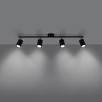 Deckenleuchte - Spot - Strahler LEMMI 4L schwarz Sollux Lighting