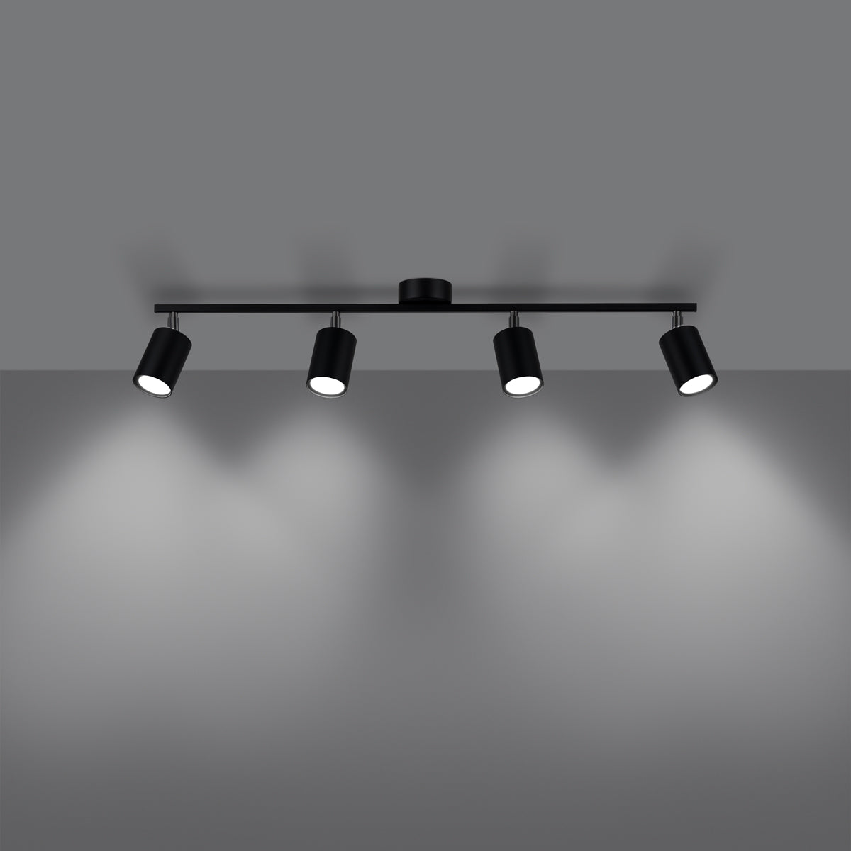Deckenleuchte - Spot - Strahler LEMMI 4L schwarz Sollux Lighting